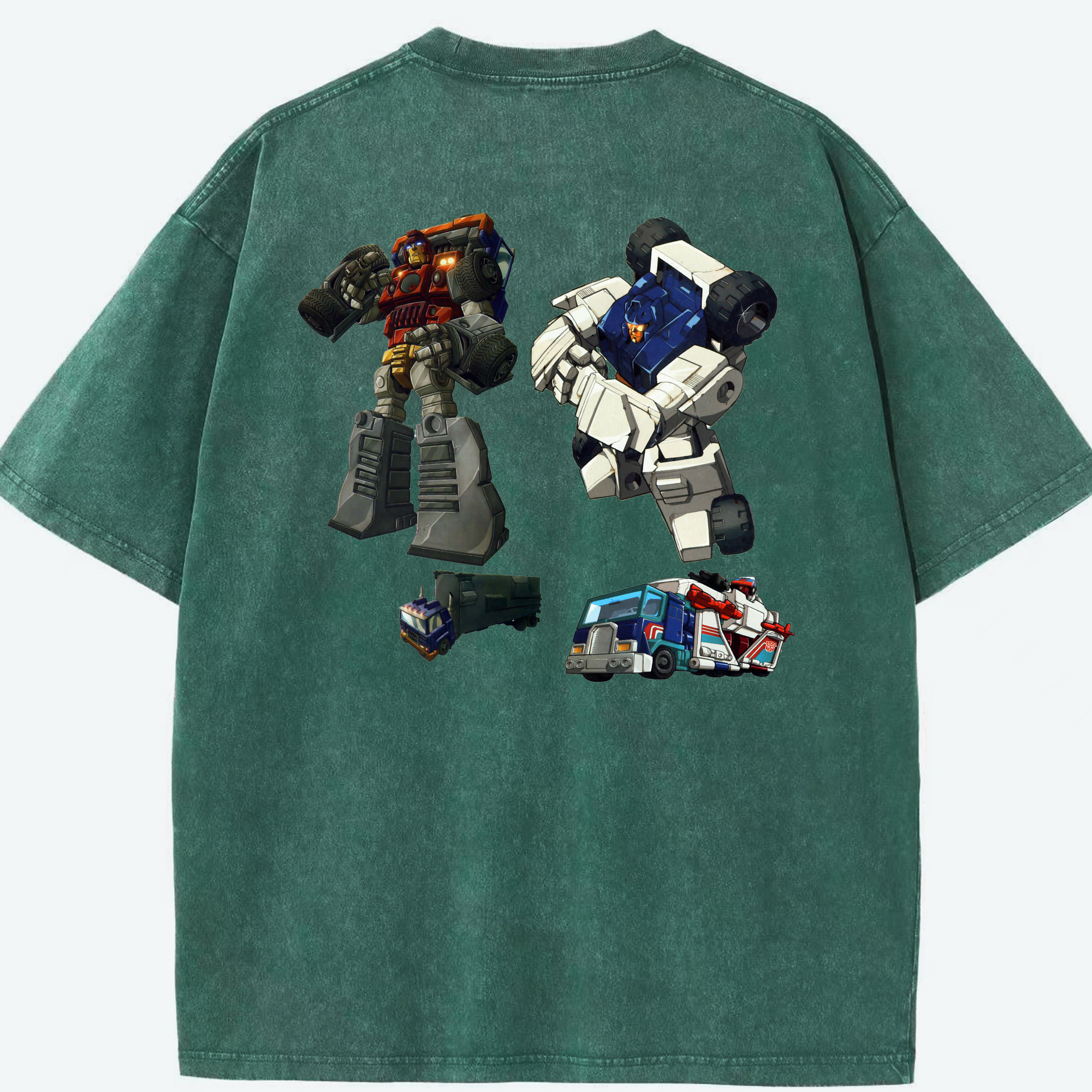 （画像用）  綿100% ヴィンテージ風 半袖Tシャツ（背面プリント）